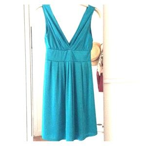 Turquoise Mid-Thigh, Petite Slip Dress